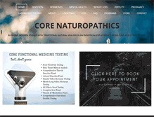 Tablet Screenshot of corenaturopathics.ca